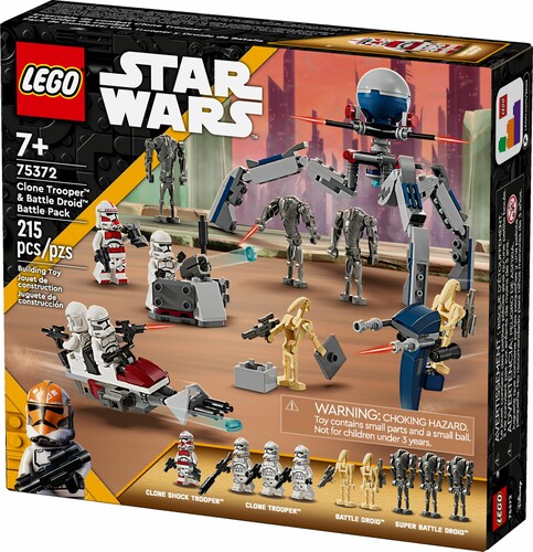 LEGO LEGO 75372 Pack de combat des Clone Troopers™ et Droïdes de combat 673419389457