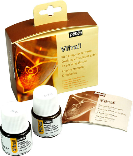 pébéo Peinture vitrail ensemble à craqueler 3167860068100
