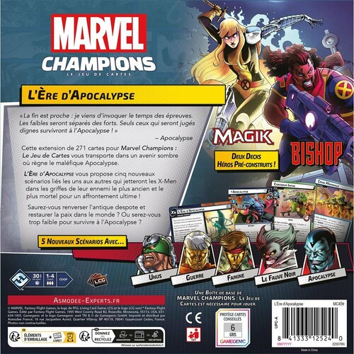 Fantasy Flight Games Marvel Champions jeu de cartes (fr) ext Age Of Apocalypse 841333125240