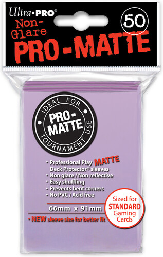 Ultra PRO Protecteurs de cartes Standard PRO-Matte lilas 66x91mm 50ct 074427845049