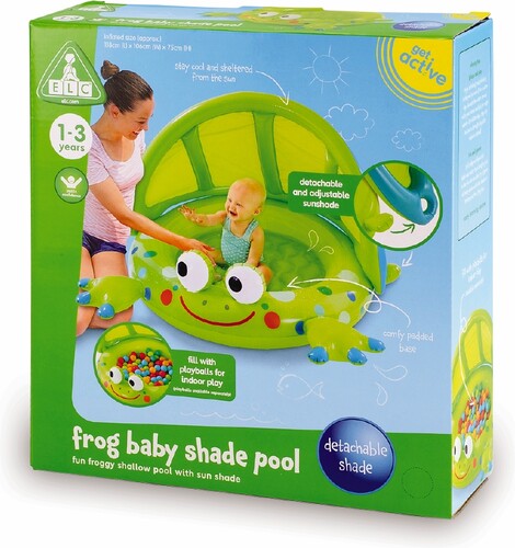 Early Learning Centre (ELC) Pataugeoire pour bébé grenouille et pare soleil (piscine) 5050048057912