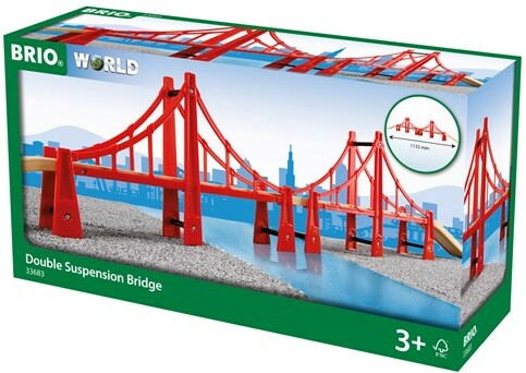 Brio Train Brio Train en bois Double pont suspendu 33683 7312350336832