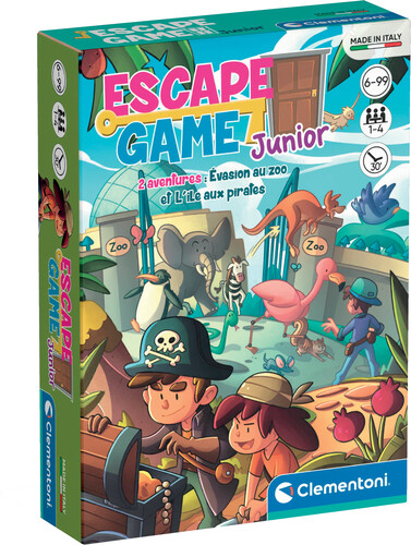 Clementoni Escape game (fr) Junior Zoo & Pirates 8005125528134