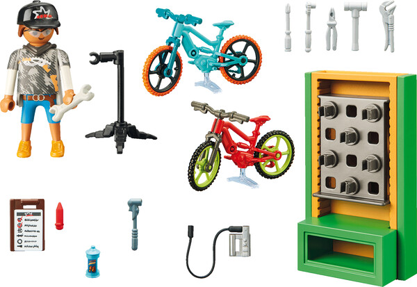 Playmobil Playmobil 70674 Set cadeau Atelier réparation de vélos 4008789706744