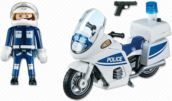 Playmobil Playmobil 5185 Moto de police avec lumières clignotantes (mars 2013) 4008789051851