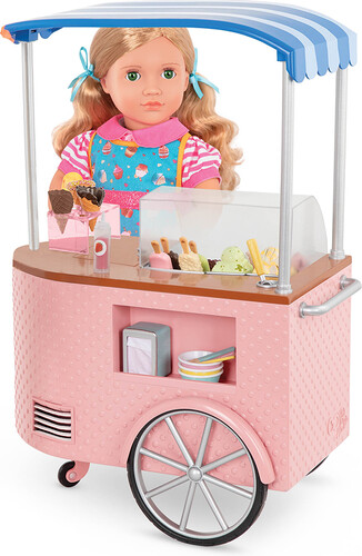 Poupées Our Generation Ensemble OG - Chariot à crème glacée "Two Scoops" pour poupée de 46 cm 062243441422