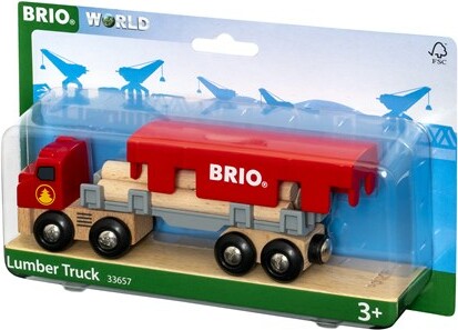 BRIO Brio Train en bois Camion de transport de bois 33657 7312350336573