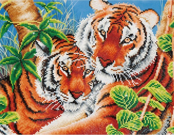 Diamond Dotz Broderie Diamant - Tigres tendres (Tender Tigers) (Diamond Painting, peinture diamant) 4897073240916
