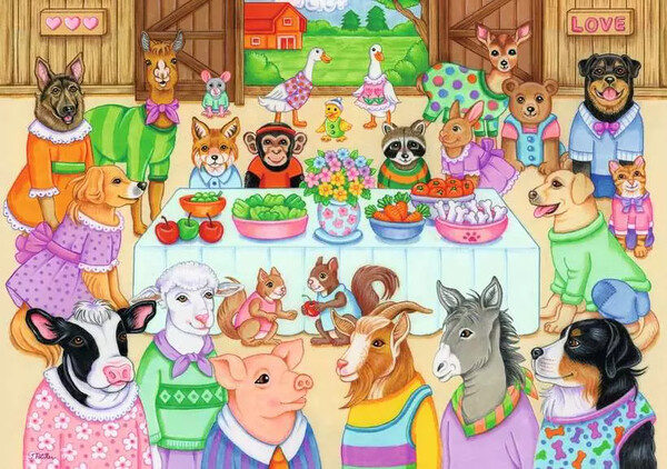 Ravensburger casse-tête Casse-tête 35 Fête dans la grange 4005555043003