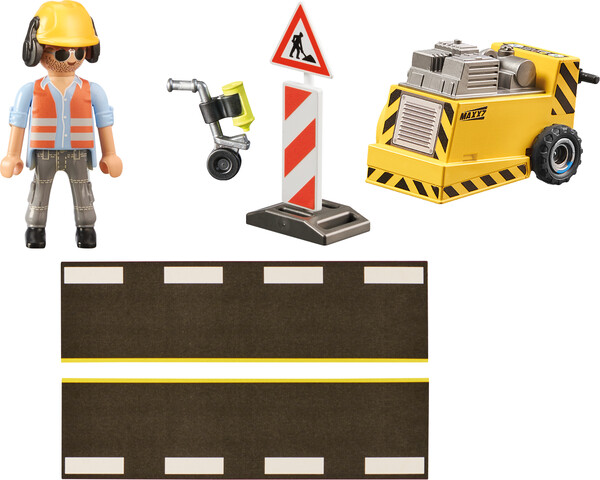 Playmobil Playmobil 71185 Set cadeau Ouvrier avec scie de sol 4008789711854