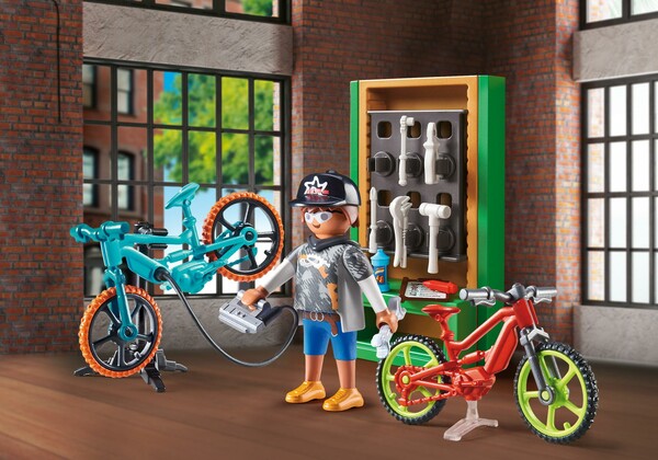 Playmobil Playmobil 70674 Set cadeau Atelier réparation de vélos 4008789706744