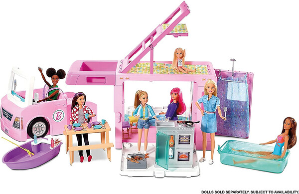 Mattel Barbie - Autocaravane de rêve 3-en-1 887961796865