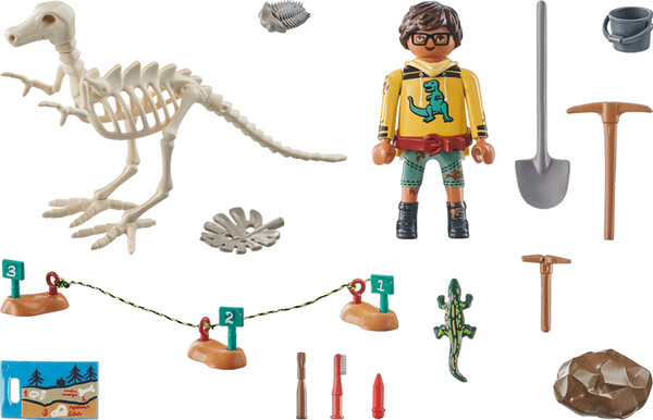 Playmobil Playmobil 71527 Site archeologique avec squelette de dinosaure 4008789715272