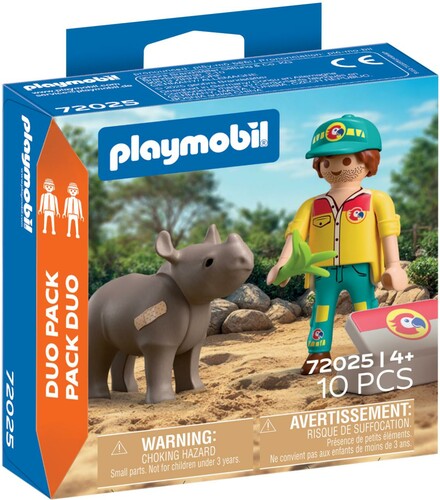 Playmobil Playmobil 72025 Soigneur et rhinocéros 4008789720252