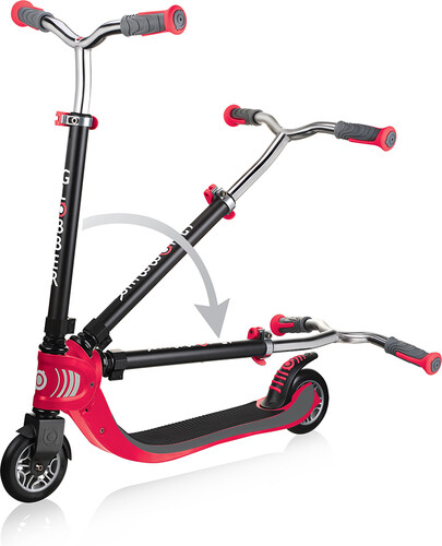 Globber Trottinette Globber Flow 125 Foldable - Noir et rouge 4897070183841
