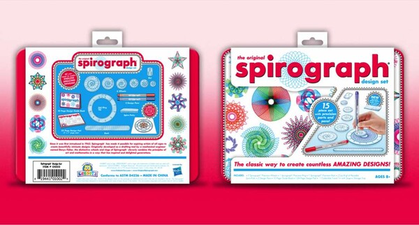 Spirograph Spirographe ensemble design boite de métal 819441010024