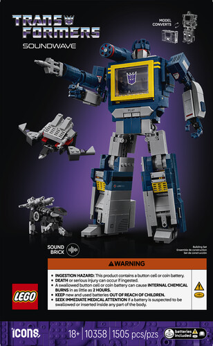 LEGO LEGO 10358 Transformers : Soundwave 673419408240