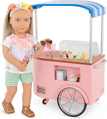 Poupées Our Generation Ensemble OG - Chariot à crème glacée "Two Scoops" pour poupée de 46 cm 062243441422