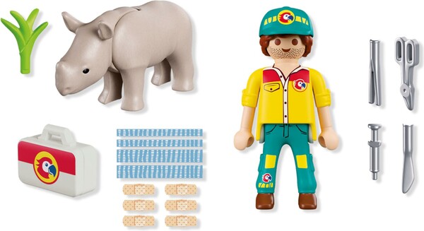 Playmobil Playmobil 72025 Soigneur et rhinocéros 4008789720252