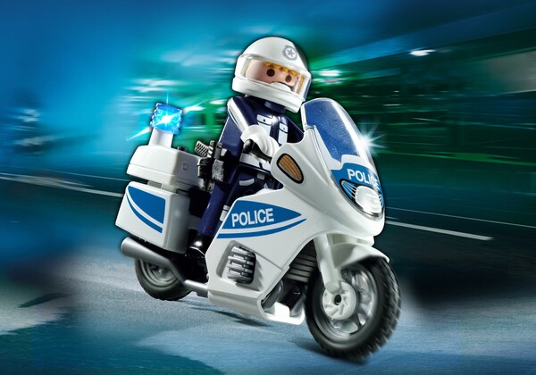 Playmobil Playmobil 5185 Moto de police avec lumières clignotantes (mars 2013) 4008789051851