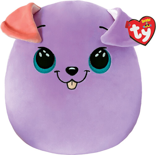 Ty Beanie squishies (14") - bitsy - dog purple 008421393121