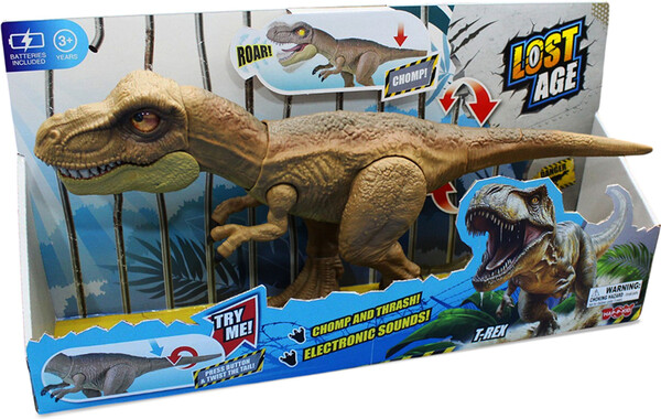 Happy Kid lost age - dinosaure motorisé t-rex 47cm 672552416372