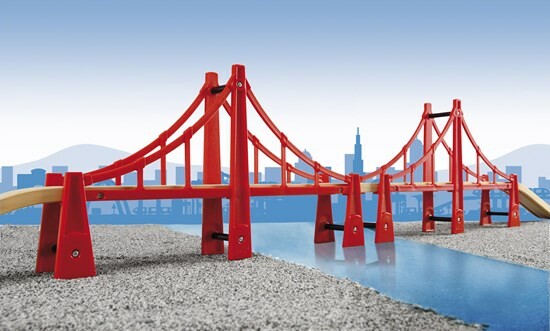Brio Train Brio Train en bois Double pont suspendu 33683 7312350336832