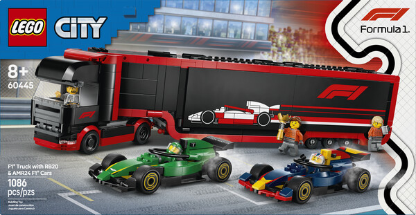 LEGO LEGO 60445 Camion de F1® avec voitures de F1® RB20 et AMR24 673419403481