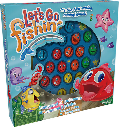 Pressman Toy Corporation Jeu de pêche mécanique (fr/en) (Let's Go Fishing) 021853000559