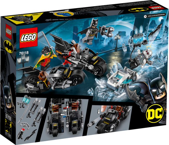 LEGO LEGO 76118 Super-héros Batman Le combat en Batmoto contre Mr. Freeze 673419302784