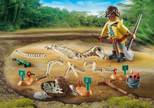 Playmobil Playmobil 71527 Site archeologique avec squelette de dinosaure 4008789715272