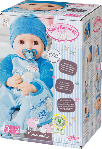 Zapf Creation Baby Annabell - Poupée interactive Alexander 43 cm 4001167706305
