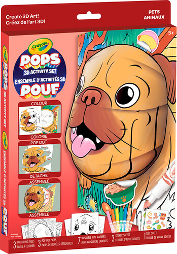 Crayola Ensemble d'activités 3D Pouf Animaux 063652185501