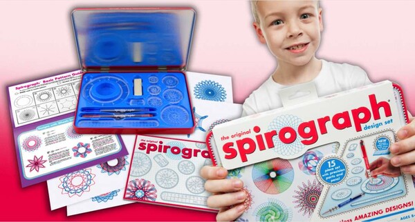 Spirograph Spirographe ensemble design boite de métal 819441010024