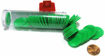 Koplow Games Mini Poker chips vert 7/8" empillable tube 50 018183133811