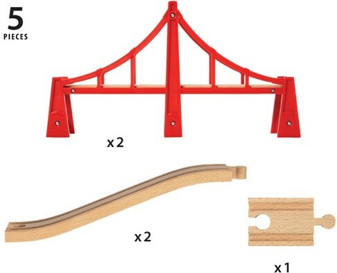 Brio Train Brio Train en bois Double pont suspendu 33683 7312350336832