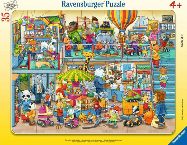 Ravensburger casse-tête Casse-tête 35 Carton encadré - Animal Toy Store 4005556056644