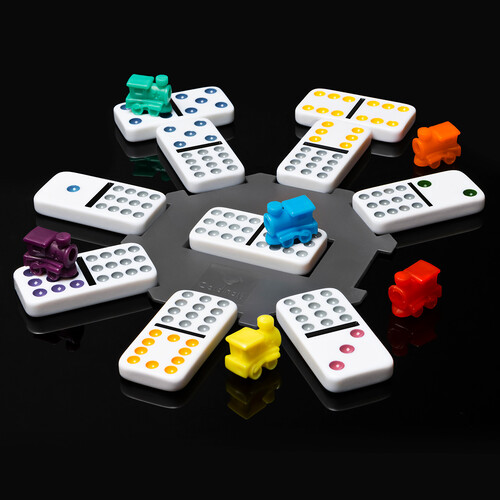 Cardinal Domino Train mexicain Double 12 (d12) mallette métal 778988489765