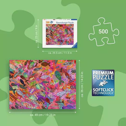 Ravensburger casse-tête Casse-tête 500 Poisson en fuchsia 4005555018445