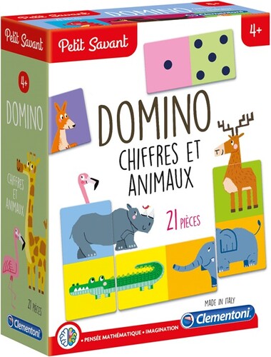 Clementoni Petit savant Domino Chiffres et animaux (fr) 8005125523603