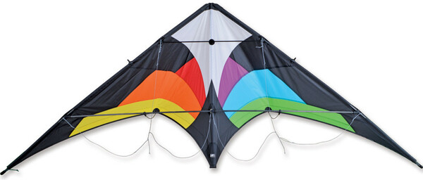 Premier Kites Cerf-volant acrobatique Wolf NG arc-en-ciel noir (Black Rainbow) 630104663155