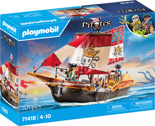 Playmobil Playmobil 71418 Chaloupe des pirates 4008789714183