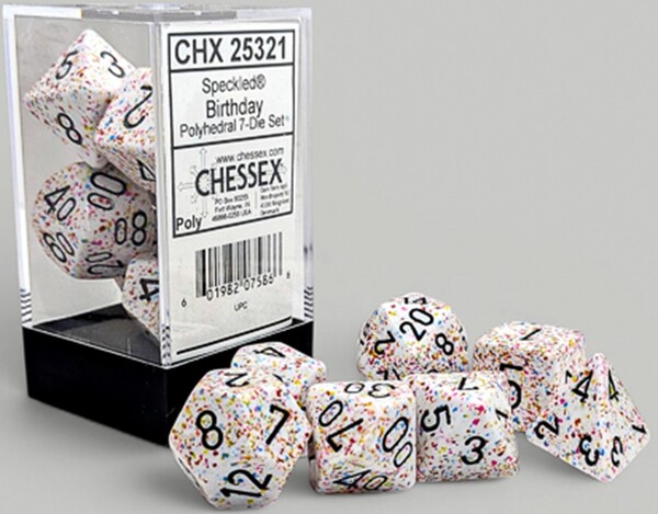 Chessex Dés d&d 7pc Speckled birthday 601982075866