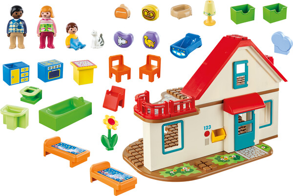Playmobil Playmobil 70129 1.2.3 Maison familiale 4008789701299