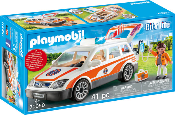 Playmobil Playmobil 70050 Voiture et ambulanciers 4008789700506