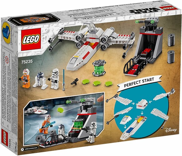 LEGO LEGO 75235 Star Wars La course-poursuite du chasseur X-Wing dans la tranchée 673419303842