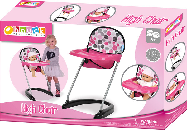 Hauck Toys Chaise haute de poupée (Pink Dot) 621328932097