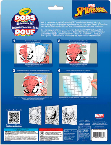 Crayola Ensemble d'activités 3D POUF Spiderman 063652185303