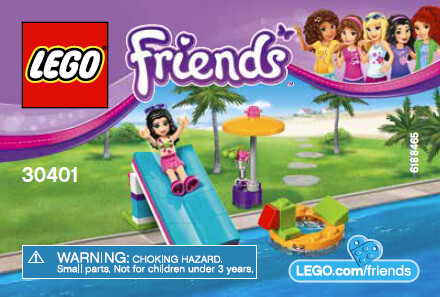 LEGO LEGO 30401 Friends Glissade en mousse pour piscine en sachet 673419268578