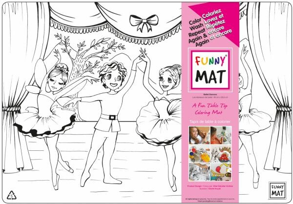 Funny Mat Napperon Funny Mat Danseurs de ballet 067897005891